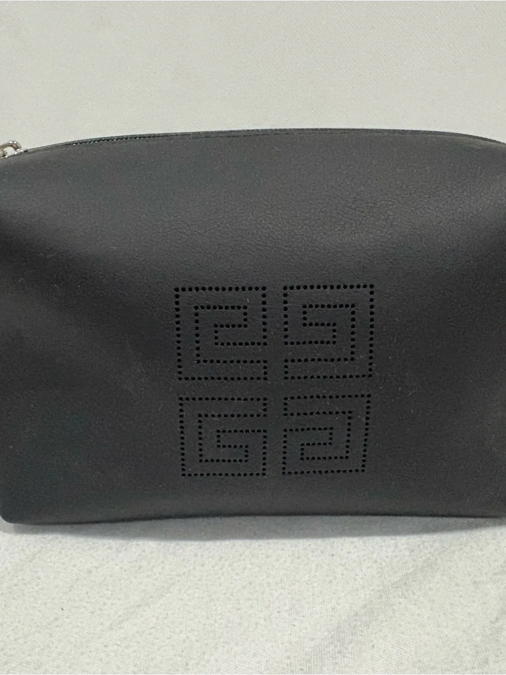 Givenchy Beauty Black Perforated Logo Cosmetic Pouch
